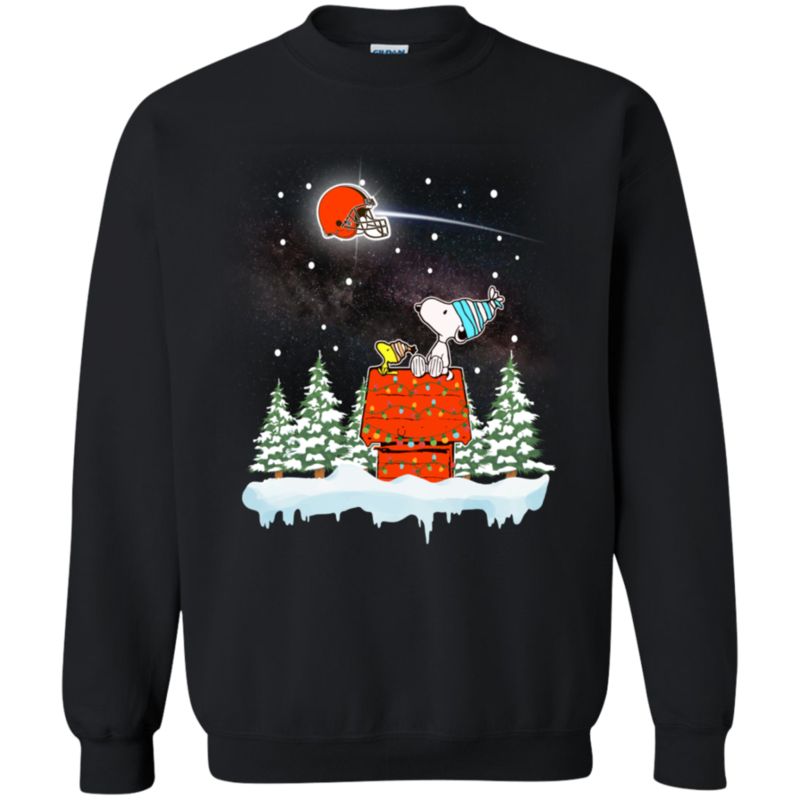Cleveland Browns Ugly Christmas Sweater Snoopy Woodstock Cleveland Browns Ugly Christmas Sweater Snoopy Woodstock