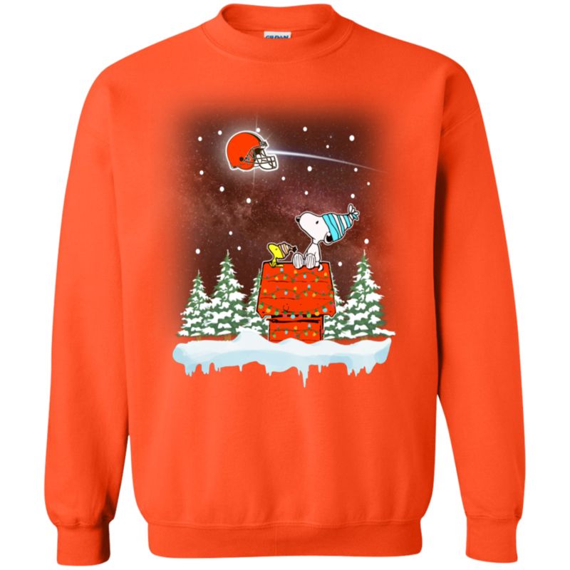 Cleveland Browns Ugly Christmas Sweater Snoopy Woodstock 3 » Cool Gifts for You - Mfamilygift Cleveland Browns Ugly Christmas Sweater Snoopy Woodstock 3
