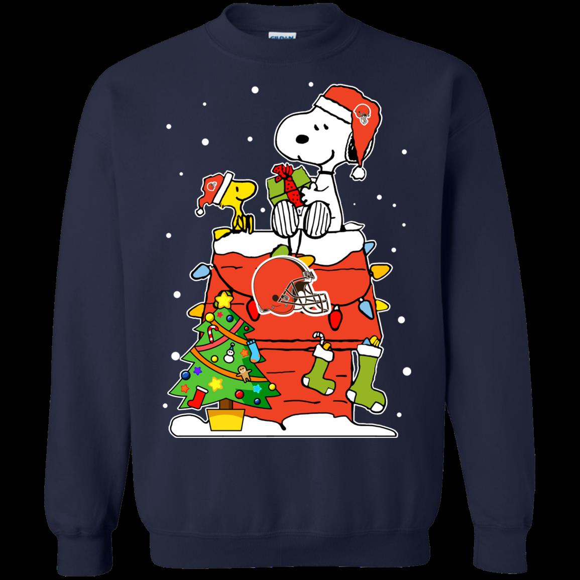 Cleveland Browns Ugly Christmas Sweaters Snoopy Hoodies Sweatshirts 1 » Cool Gifts for You - Mfamilygift Cleveland Browns Ugly Christmas Sweaters Snoopy Hoodies Sweatshirts 1