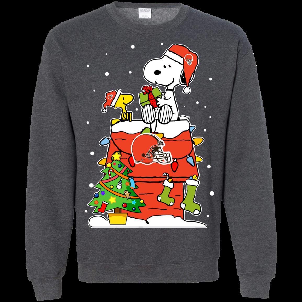 Cleveland Browns Ugly Christmas Sweaters Snoopy Hoodies Sweatshirts 2 » Cool Gifts for You - Mfamilygift Cleveland Browns Ugly Christmas Sweaters Snoopy Hoodies Sweatshirts 2