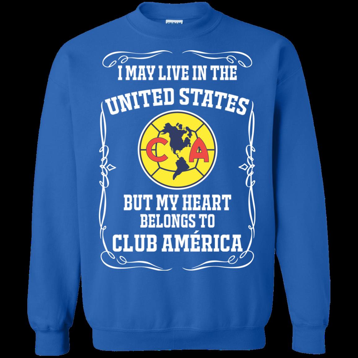 Club America United States Shirts I May Live In Us But My Heart Belongs To Club America 2 » Cool Gifts for You - Mfamilygift Club America United States Shirts I May Live In Us But My Heart Belongs To Club America 2