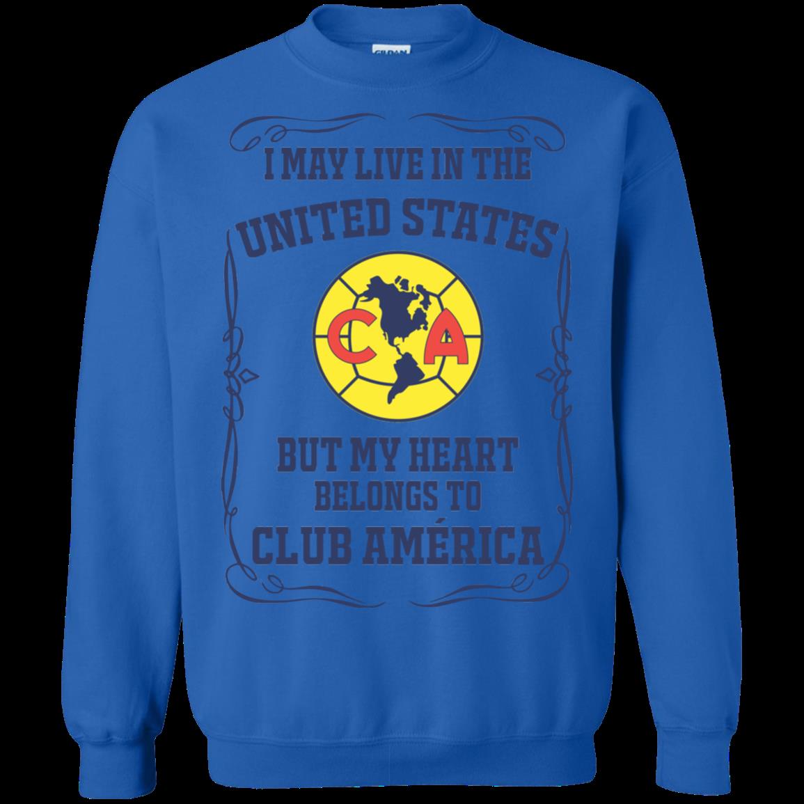 Club America United States Shirts My Heart Belongs To Club America 2 » Cool Gifts for You - Mfamilygift Club America United States Shirts My Heart Belongs To Club America 2