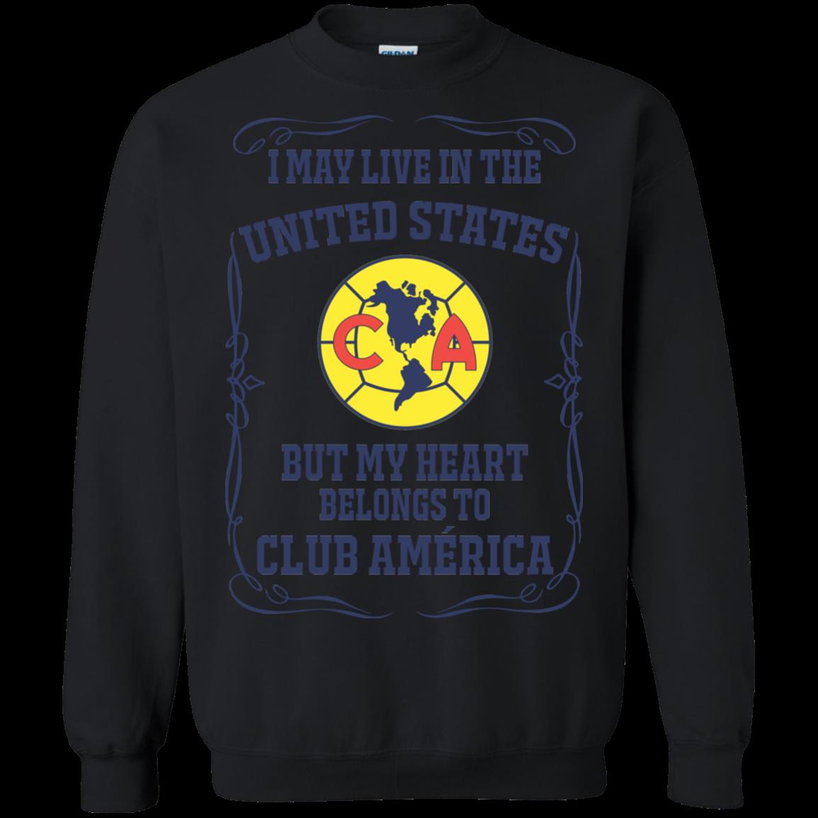 Club America United States Shirts My Heart Belongs To Club America 3 » Cool Gifts for You - Mfamilygift Club America United States Shirts My Heart Belongs To Club America 3