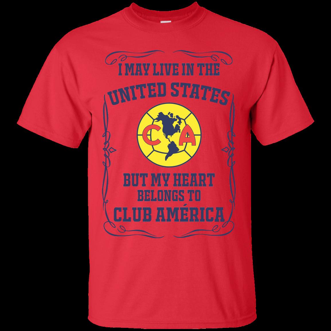 Club America United States Shirts My Heart Belongs To Club America 4 » Cool Gifts for You - Mfamilygift Club America United States Shirts My Heart Belongs To Club America 4