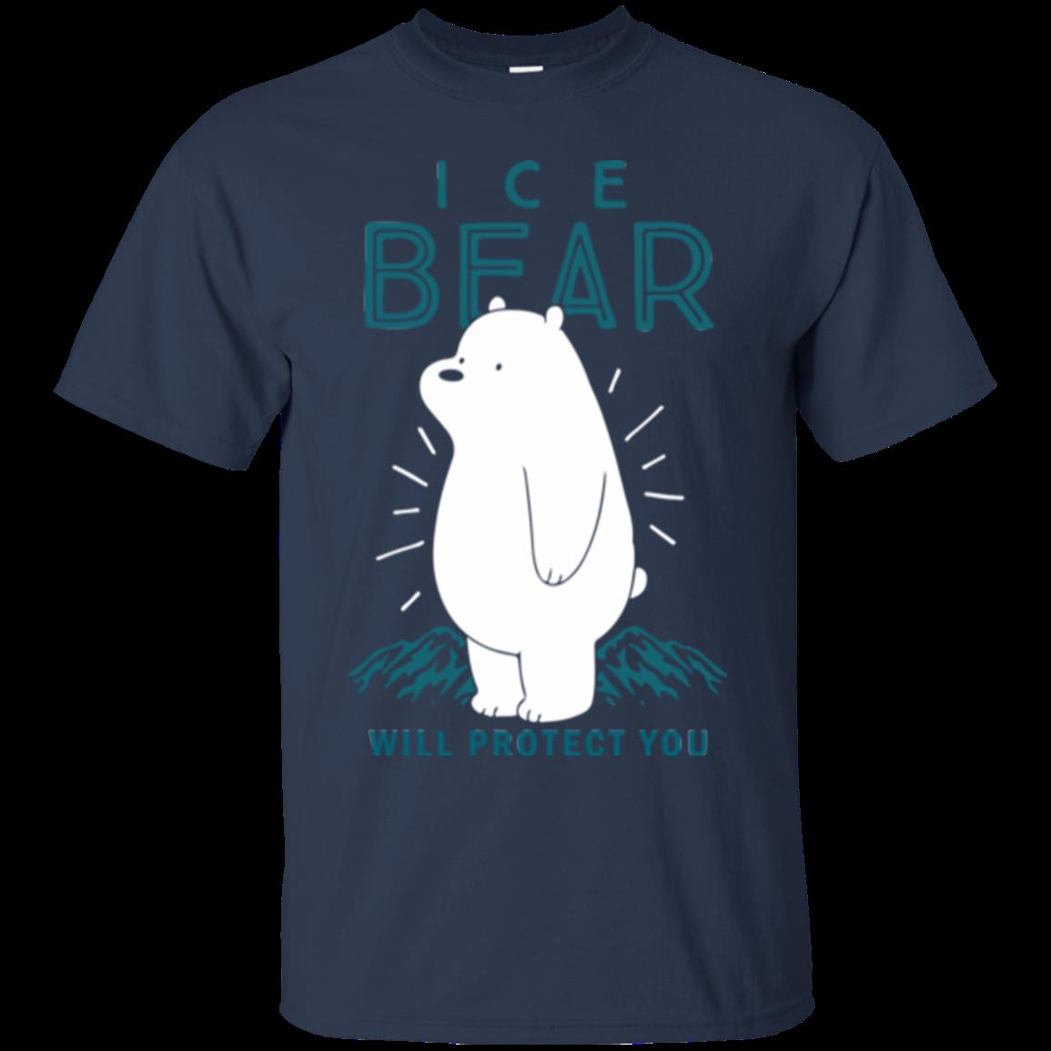 Cn We Bare Bears Ice Bear Will Protect You T Shirt Cotton Shirt 1 » Cool Gifts for You - Mfamilygift Cn We Bare Bears Ice Bear Will Protect You T Shirt Cotton Shirt 1