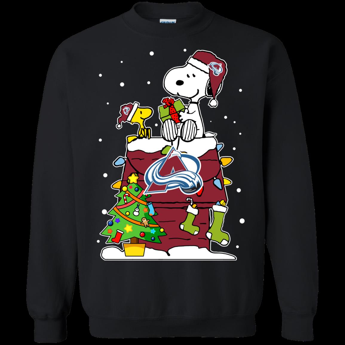 Colorado Avalanche Ugly Christmas Sweaters Snoopy Hoodies Sweatshirts Colorado Avalanche Ugly Christmas Sweaters Snoopy Hoodies Sweatshirts