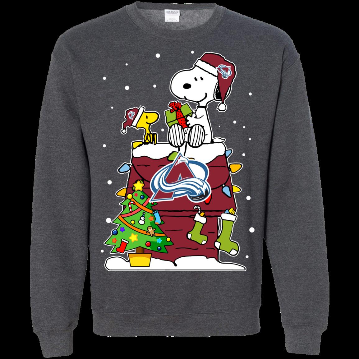 Colorado Avalanche Ugly Christmas Sweaters Snoopy Hoodies Sweatshirts 2 » Cool Gifts for You - Mfamilygift Colorado Avalanche Ugly Christmas Sweaters Snoopy Hoodies Sweatshirts 2