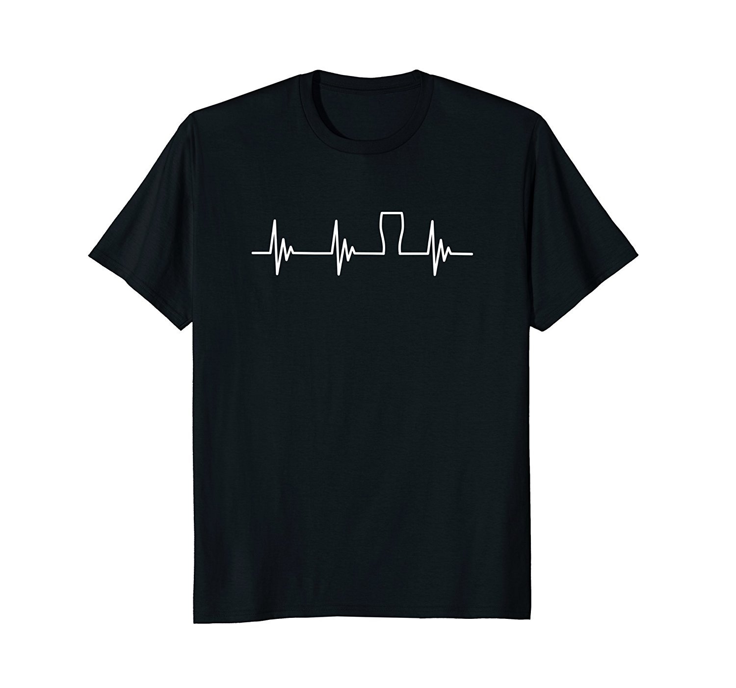 Beer T-Shirt Funny Novelty Heartbeat Craft Beer Brewing
