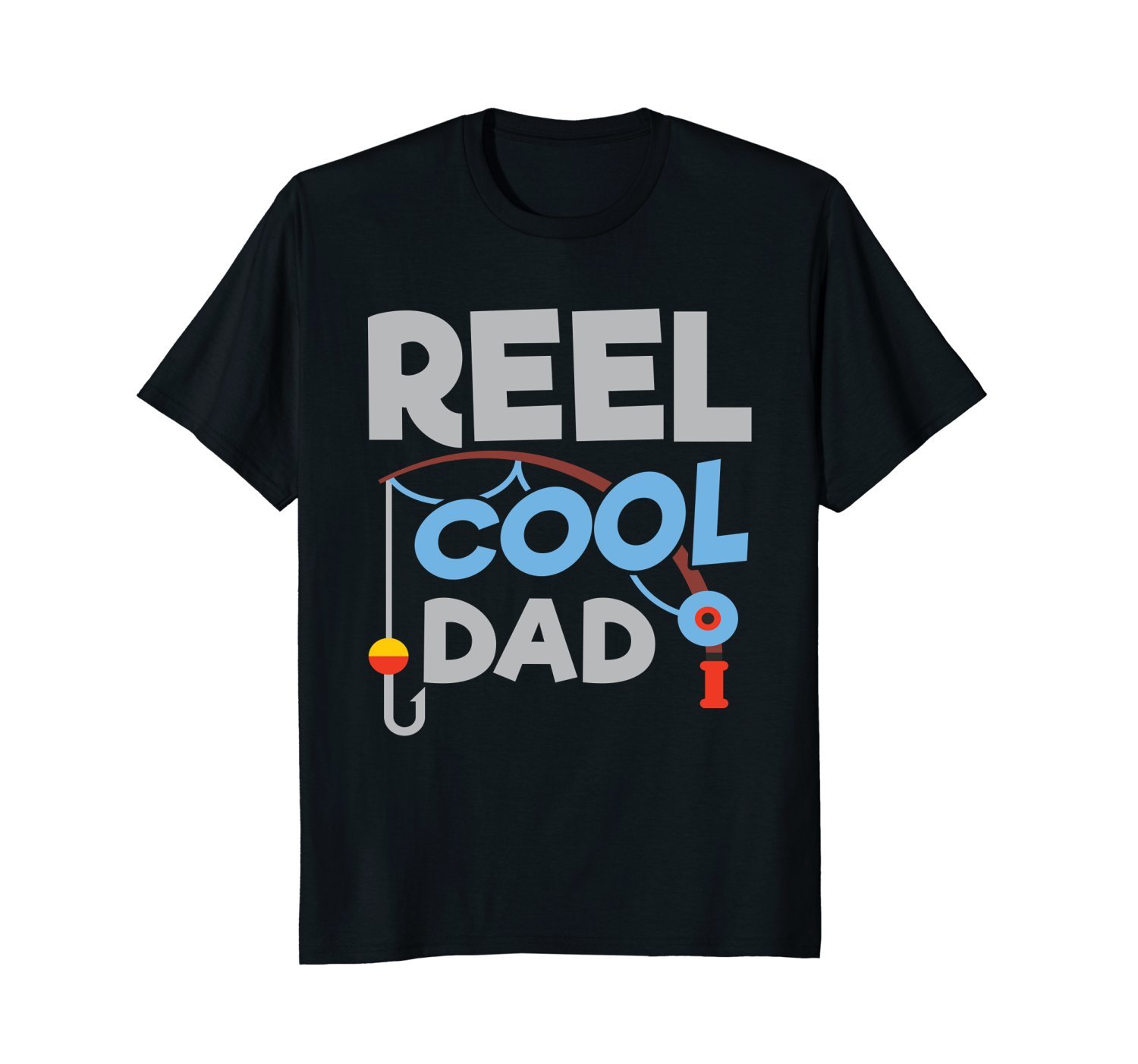 Father's Day Shirt Reel Cool Dad Fishing Tees Daddy Men Gift