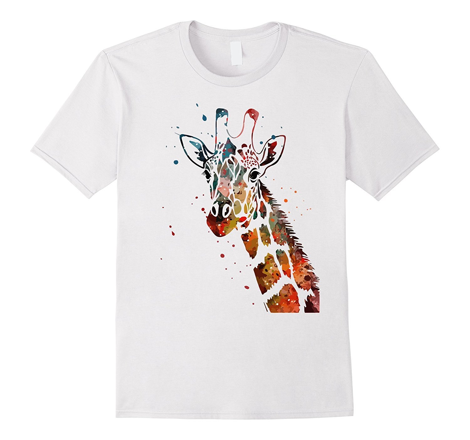 Giraffe T Shirt Watercolor Design Funny For Giraffe Lovers Giraffe T Shirt Watercolor Design Funny For Giraffe Lovers