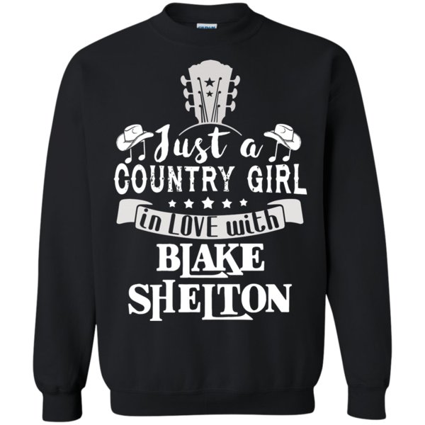 Cover your body with amazing Just A Country Girl In Love With Blake Shelton Sweatshirt