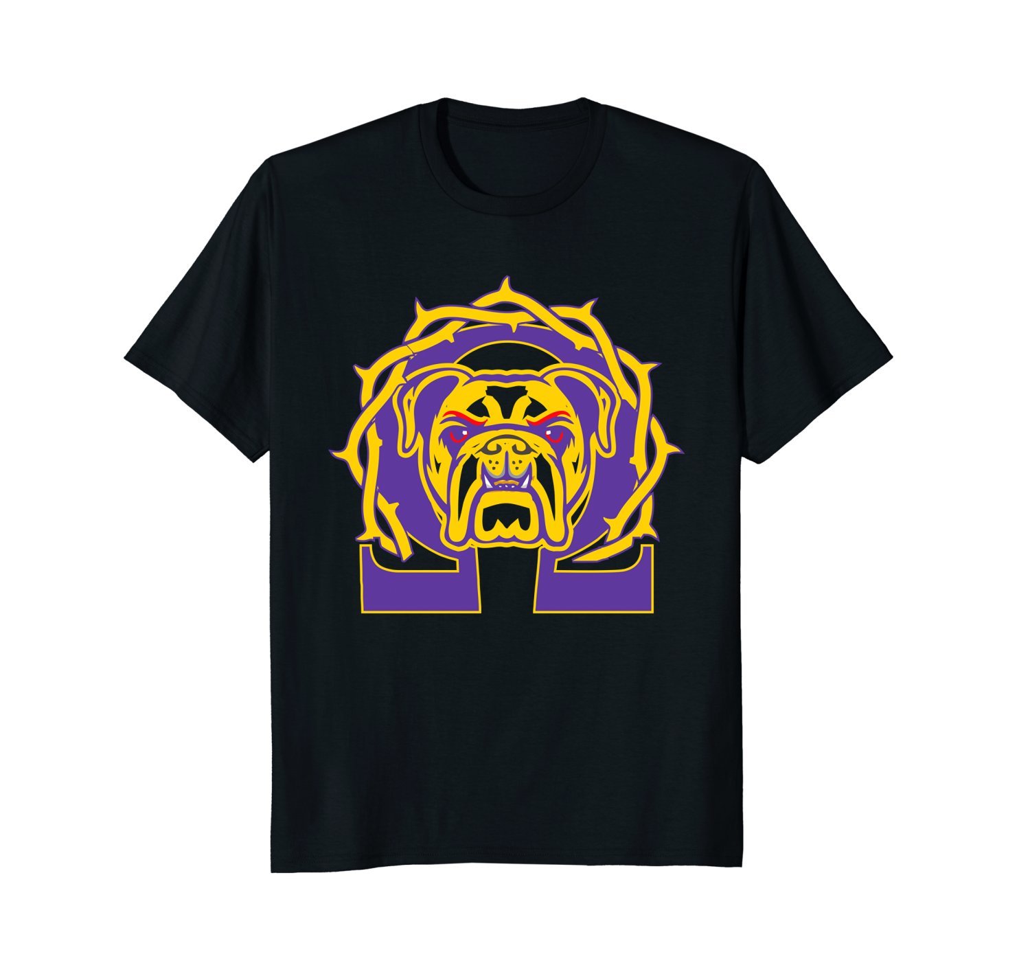Men's Omega Que Dawg T-Shirt Psi Phi Purple Gold Tee Shirt
