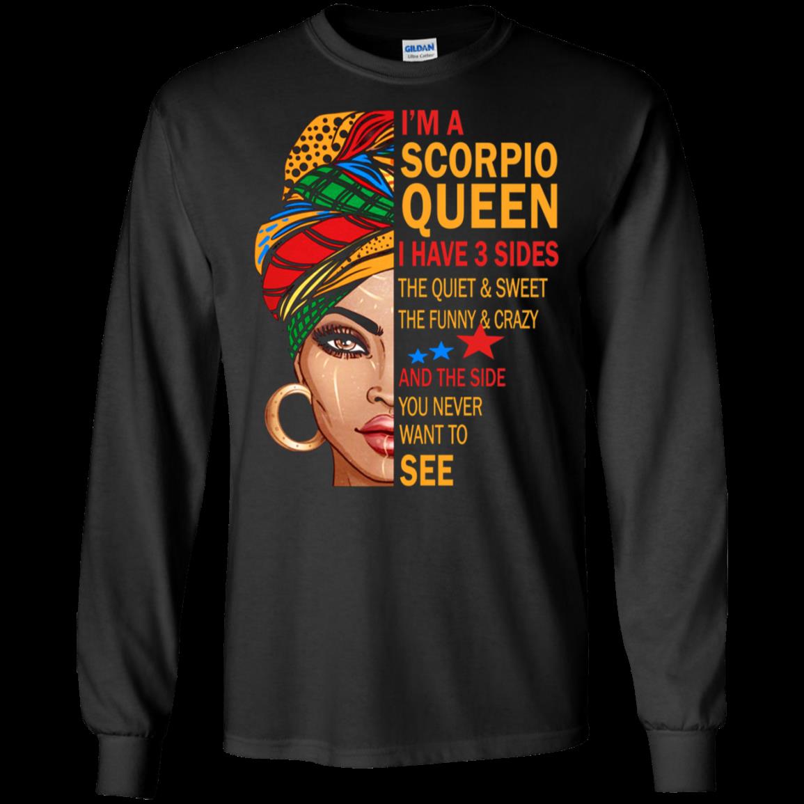 Cover your body with amazing Scorpio Queen I Have 3 Sides Funny Scorpio Birthday 3 » Cool Gifts for You - Mfamilygift Cover your body with amazing Scorpio Queen I Have 3 Sides Funny Scorpio Birthday 3