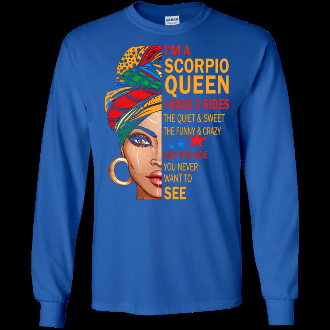 Cover your body with amazing Scorpio Queen I Have 3 Sides Funny Scorpio Birthday 4 » Cool Gifts for You - Mfamilygift Cover your body with amazing Scorpio Queen I Have 3 Sides Funny Scorpio Birthday 4