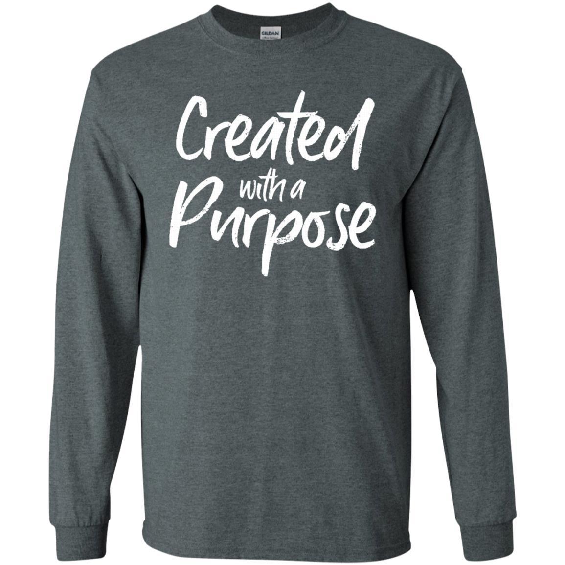Created With A Purpose Shirt Bold Christian Faith Tee 2 » Cool Gifts for You - Mfamilygift Created With A Purpose Shirt Bold Christian Faith Tee 2