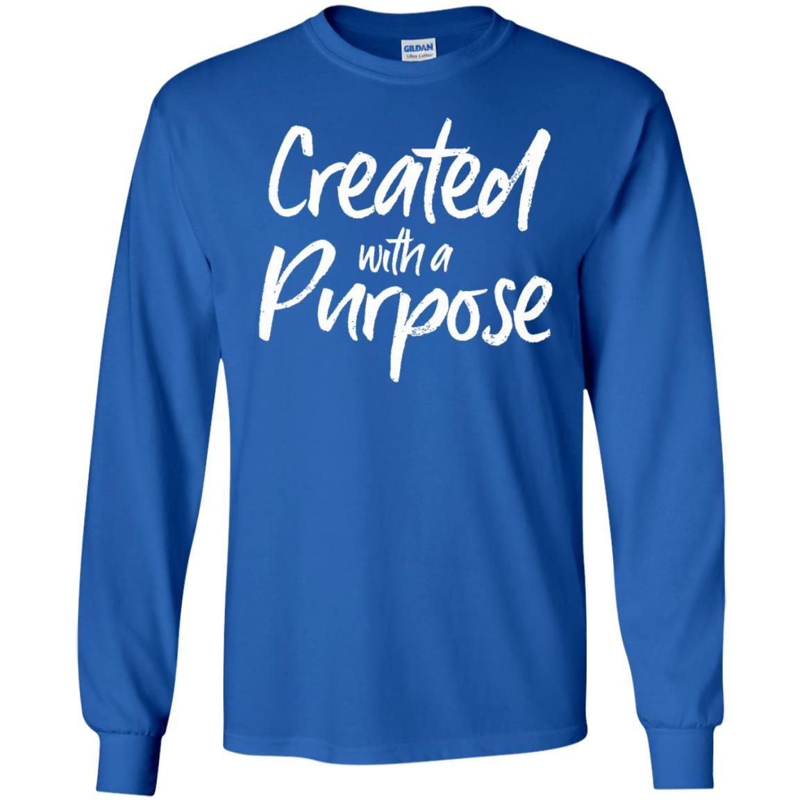 Created With A Purpose Shirt Bold Christian Faith Tee 4 » Cool Gifts for You - Mfamilygift Created With A Purpose Shirt Bold Christian Faith Tee 4