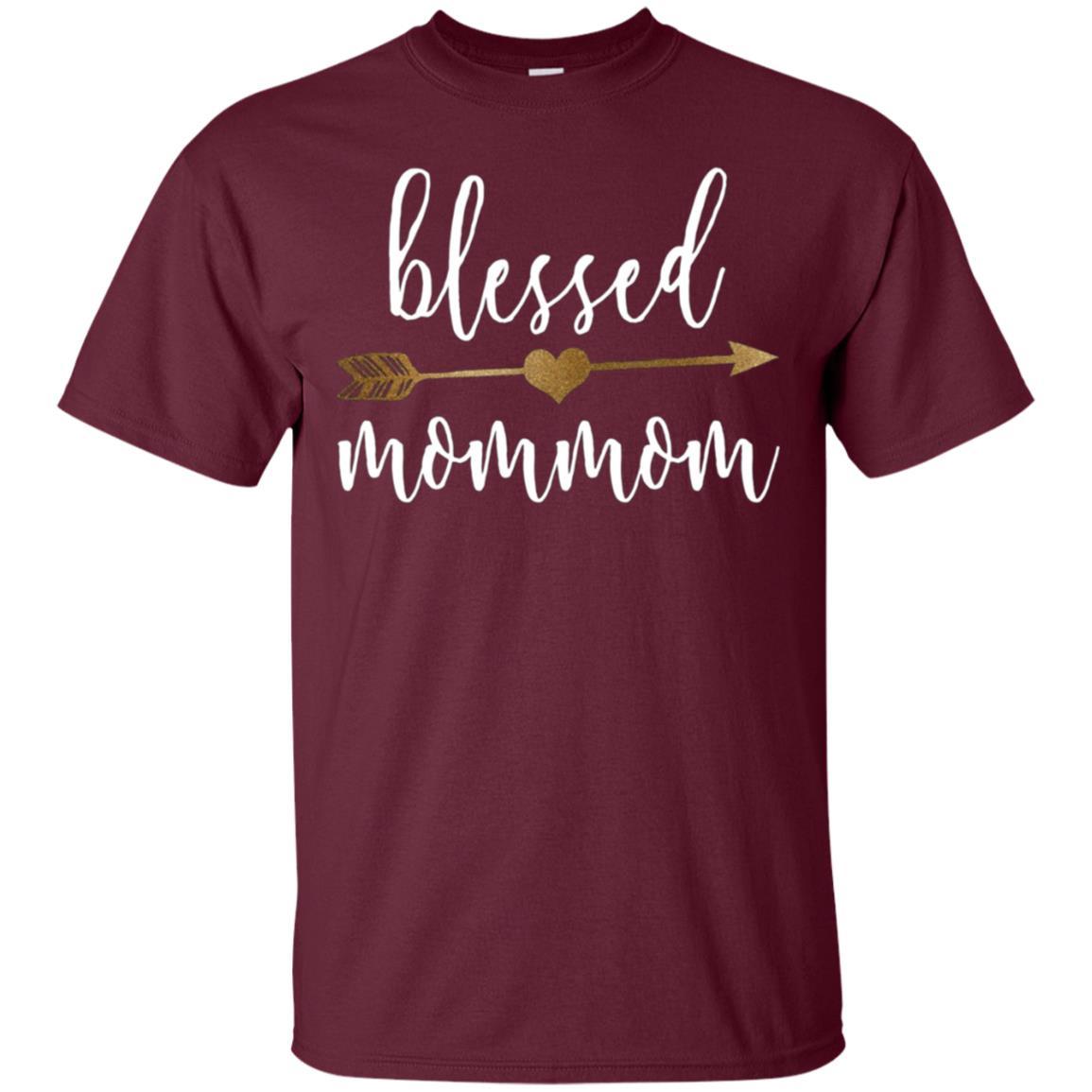 Cute Family Gold Arrow Blessed Mommom Shirt 2 » Cool Gifts for You - Mfamilygift Cute Family Gold Arrow Blessed Mommom Shirt 2