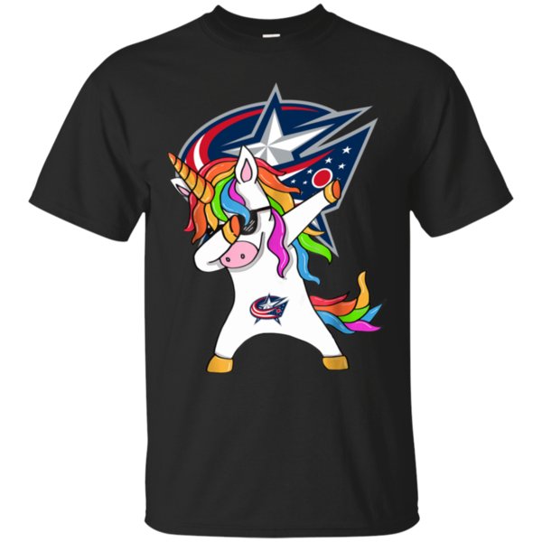 Dabbing Hip Hop Unicorn Dab Columbus Blue Jackets Shirt Cotton Shirt