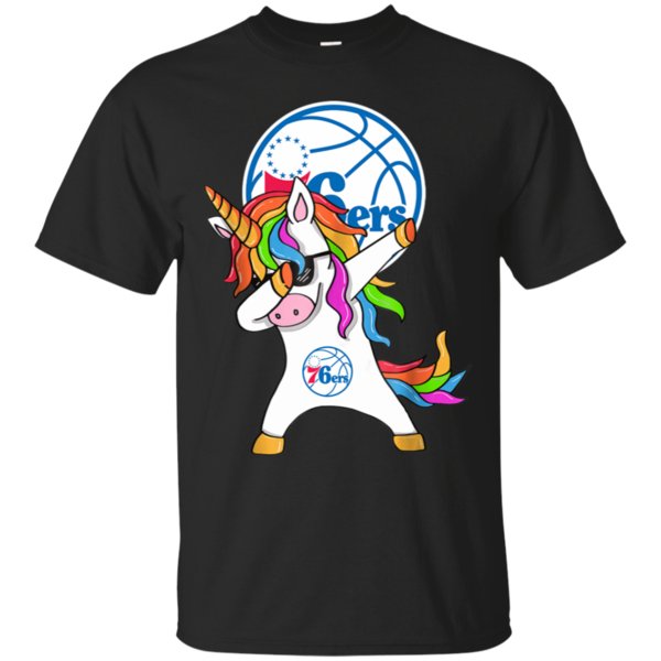 Dabbing Hip Hop Unicorn Dab Philadelphia 76ers Shirt Cotton Shirt