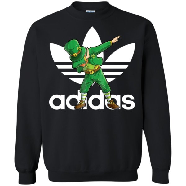 Dabbing Leprechaun Funny Logo Adidas Shirt Sweatshirt