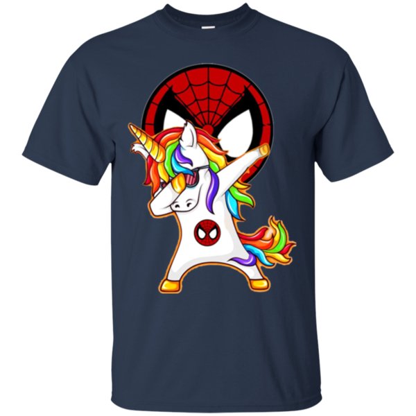 Dabbing Unicorn Loves Spiderman T Shirt Hoodie Sweater 1 » Cool Gifts for You - Mfamilygift Dabbing Unicorn Loves Spiderman T Shirt Hoodie Sweater 1