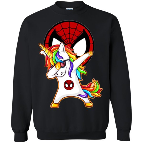 Dabbing Unicorn Loves Spiderman T Shirt Hoodie Sweater 3 » Cool Gifts for You - Mfamilygift Dabbing Unicorn Loves Spiderman T Shirt Hoodie Sweater 3