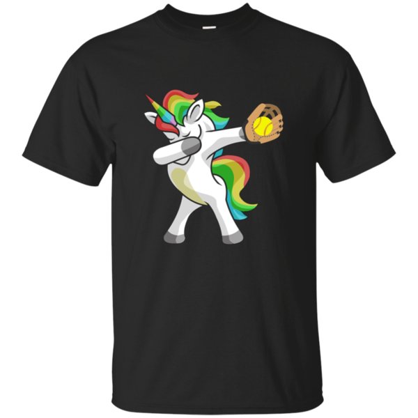 Dabbing Unicorn Softball T Shirt Funny Dab Gift Cotton Shirt Dabbing Unicorn Softball T Shirt Funny Dab Gift Cotton Shirt