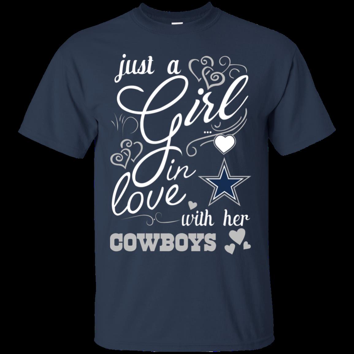 Dallas Cowboys Girl Shirts In Love With Her Cowboys 1 » Cool Gifts for You - Mfamilygift Dallas Cowboys Girl Shirts In Love With Her Cowboys 1