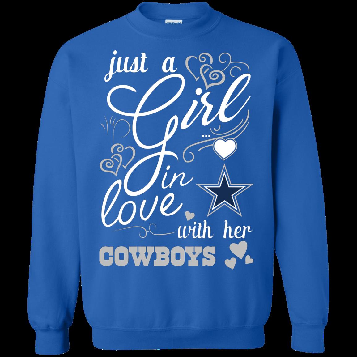 Dallas Cowboys Girl Shirts In Love With Her Cowboys 2 » Cool Gifts for You - Mfamilygift Dallas Cowboys Girl Shirts In Love With Her Cowboys 2