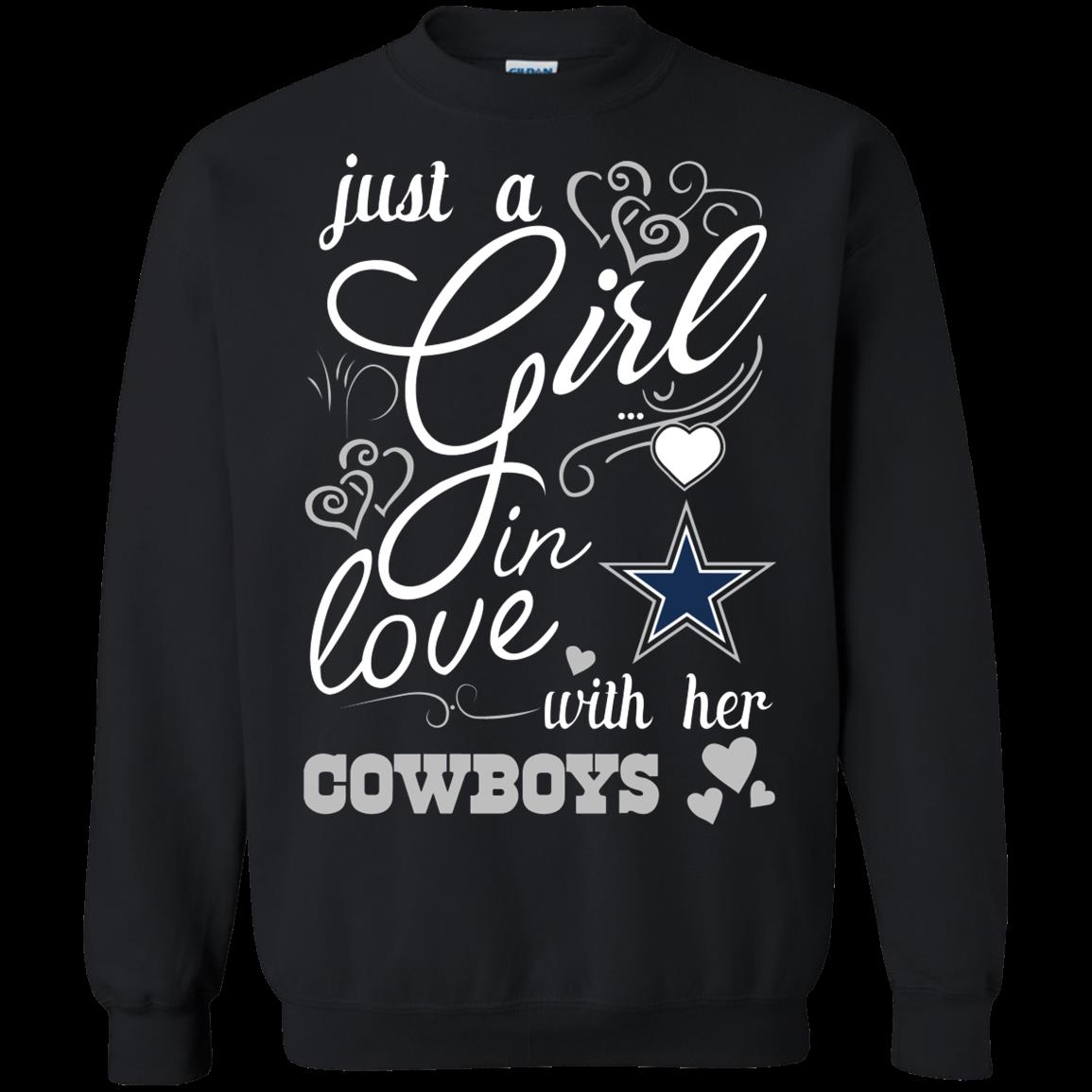 Dallas Cowboys Girl Shirts In Love With Her Cowboys 3 » Cool Gifts for You - Mfamilygift Dallas Cowboys Girl Shirts In Love With Her Cowboys 3