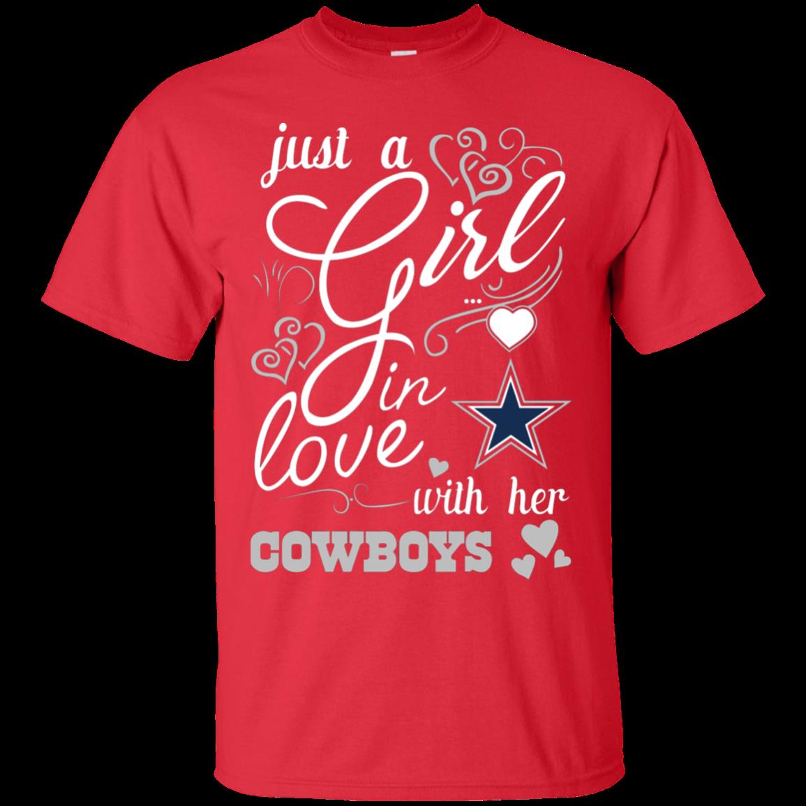 Dallas Cowboys Girl Shirts In Love With Her Cowboys 4 » Cool Gifts for You - Mfamilygift Dallas Cowboys Girl Shirts In Love With Her Cowboys 4