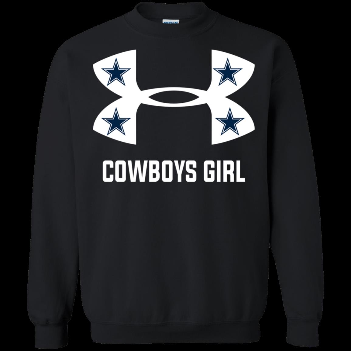Dallas Cowboys Girl Under Armour Football Nfl Shirt Sweatshirt Dallas Cowboys Girl Under Armour Football Nfl Shirt Sweatshirt