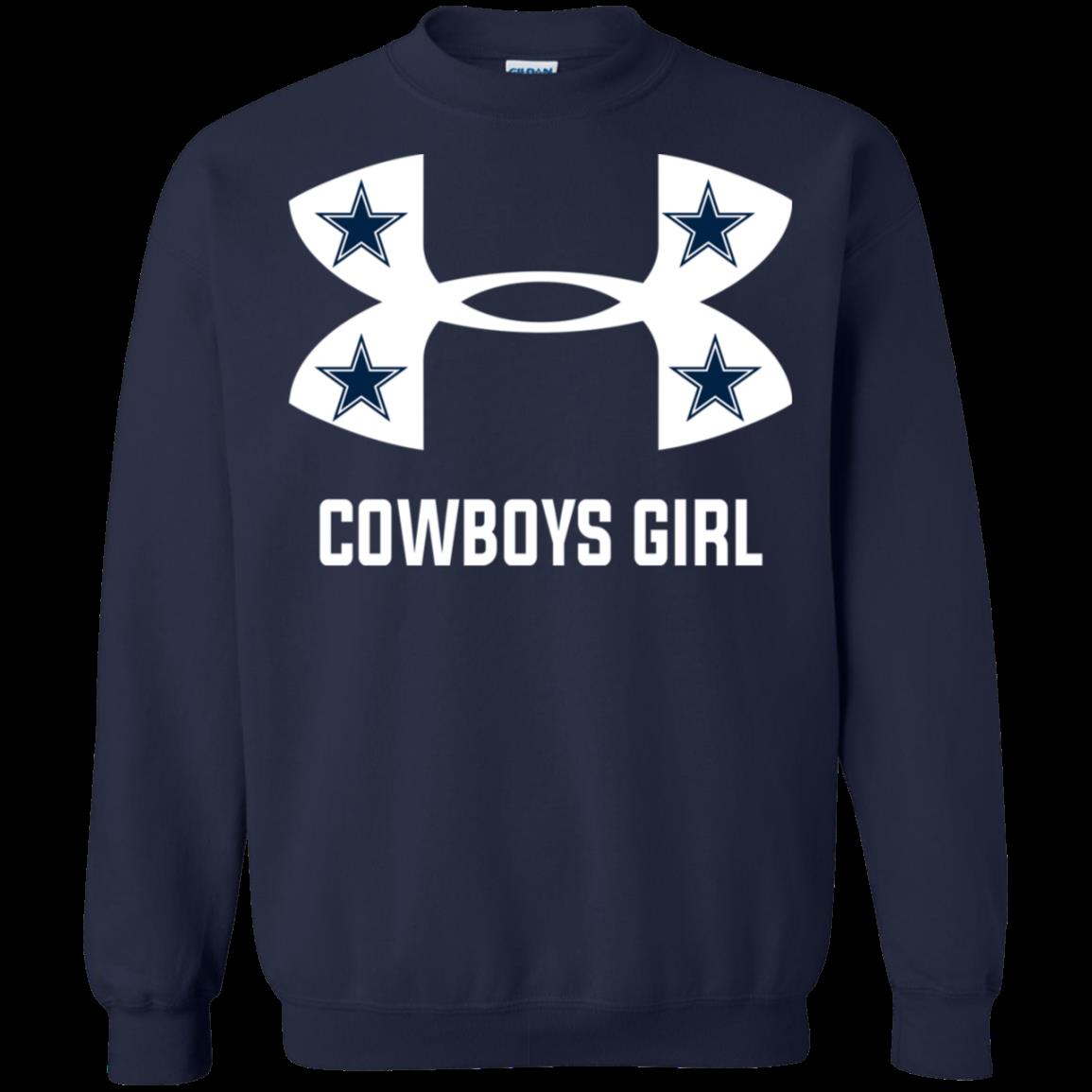 Dallas Cowboys Girl Under Armour Football Nfl Shirt Sweatshirt 1 » Cool Gifts for You - Mfamilygift Dallas Cowboys Girl Under Armour Football Nfl Shirt Sweatshirt 1