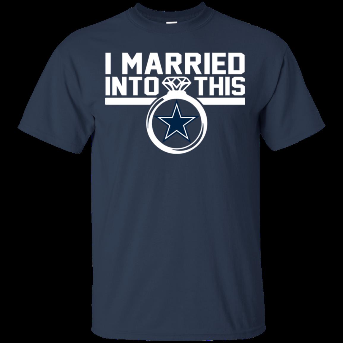 Dallas Cowboys I Married Into This Shirt Cotton Shirt 1 » Cool Gifts for You - Mfamilygift Dallas Cowboys I Married Into This Shirt Cotton Shirt 1