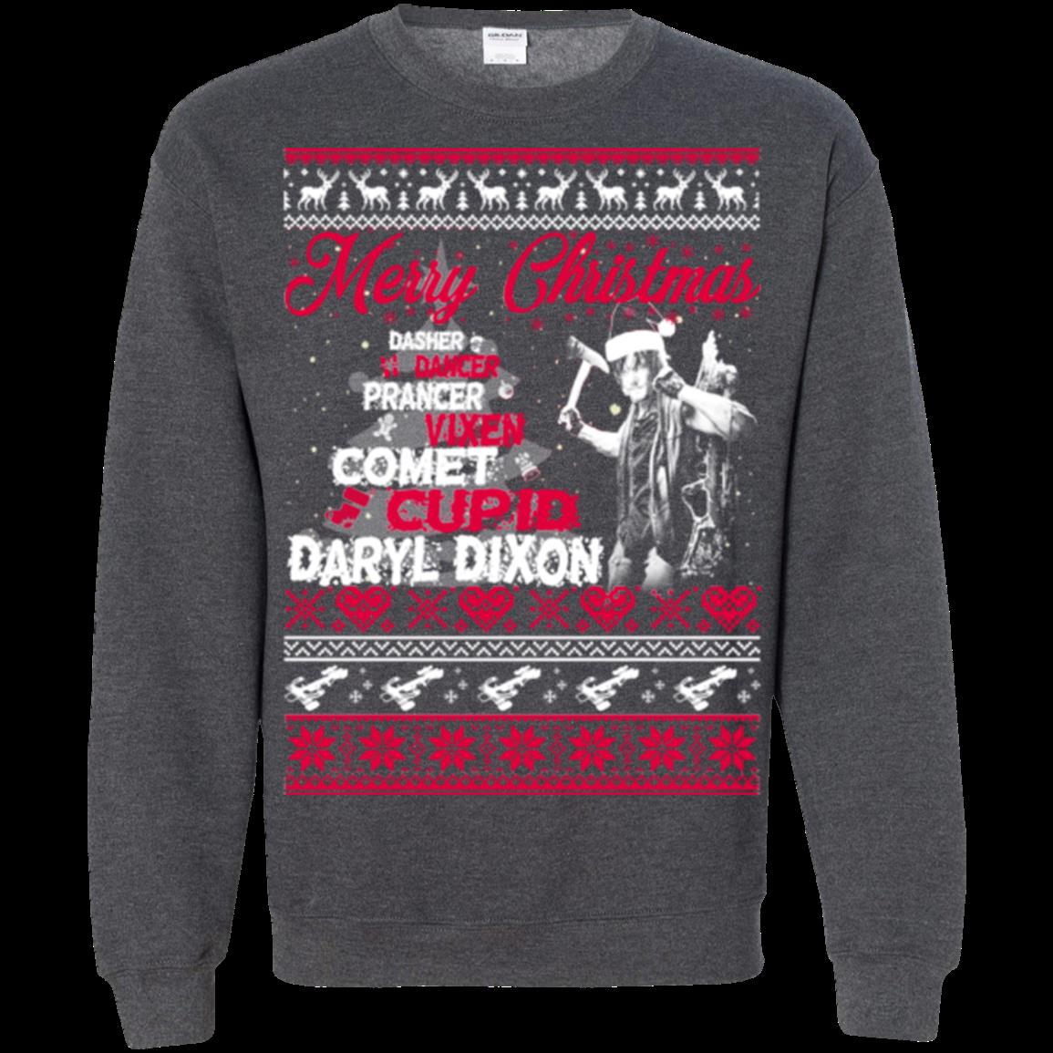 Daryl Dixon Ugly Christmas Sweater Merry Christmas