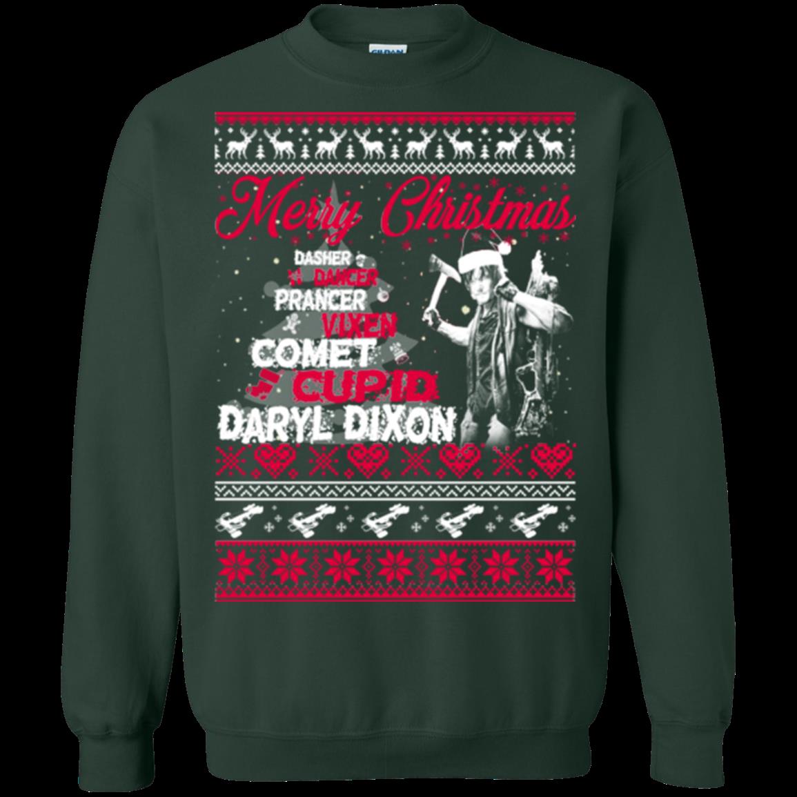 Daryl Dixon Ugly Christmas Sweater Merry Christmas 3 » Cool Gifts for You - Mfamilygift Daryl Dixon Ugly Christmas Sweater Merry Christmas 3