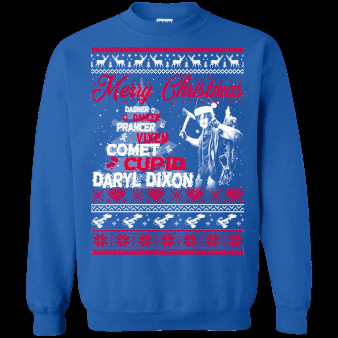 Daryl Dixon Ugly Christmas Sweater Merry Christmas 4 » Cool Gifts for You - Mfamilygift Daryl Dixon Ugly Christmas Sweater Merry Christmas 4