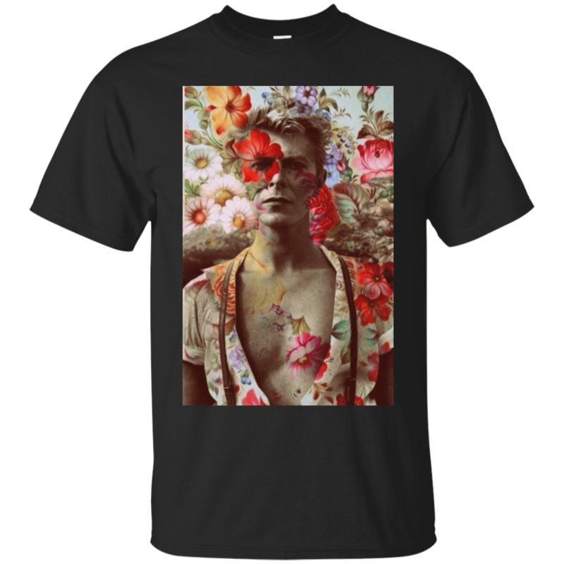 David Bowie Flower T Shirt Hoodies Sweatshirt