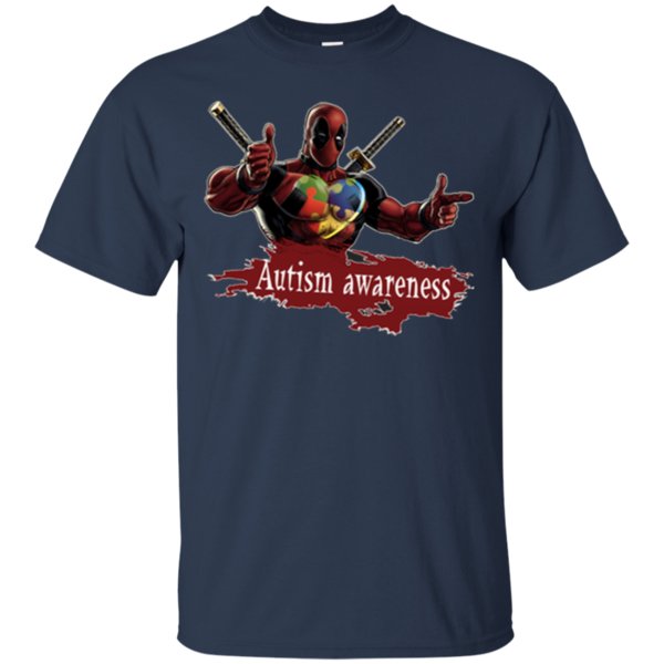 Deadpool Autism Awareness T Shirt Cotton Shirt 1 » Cool Gifts for You - Mfamilygift Deadpool Autism Awareness T Shirt Cotton Shirt 1