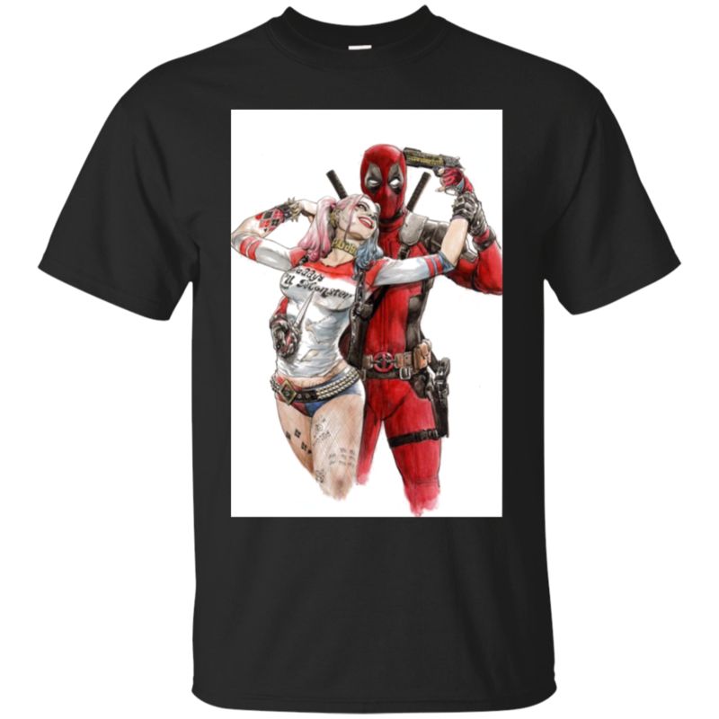 Deadpool Harley Quinn T Shirt Hoodies Sweatshirt