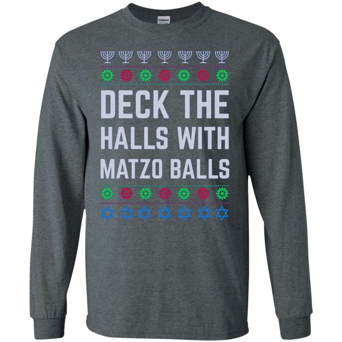 Deck The Halls With Matzo Balls Christmas Tshirt 2 » Cool Gifts for You - Mfamilygift Deck The Halls With Matzo Balls Christmas Tshirt 2