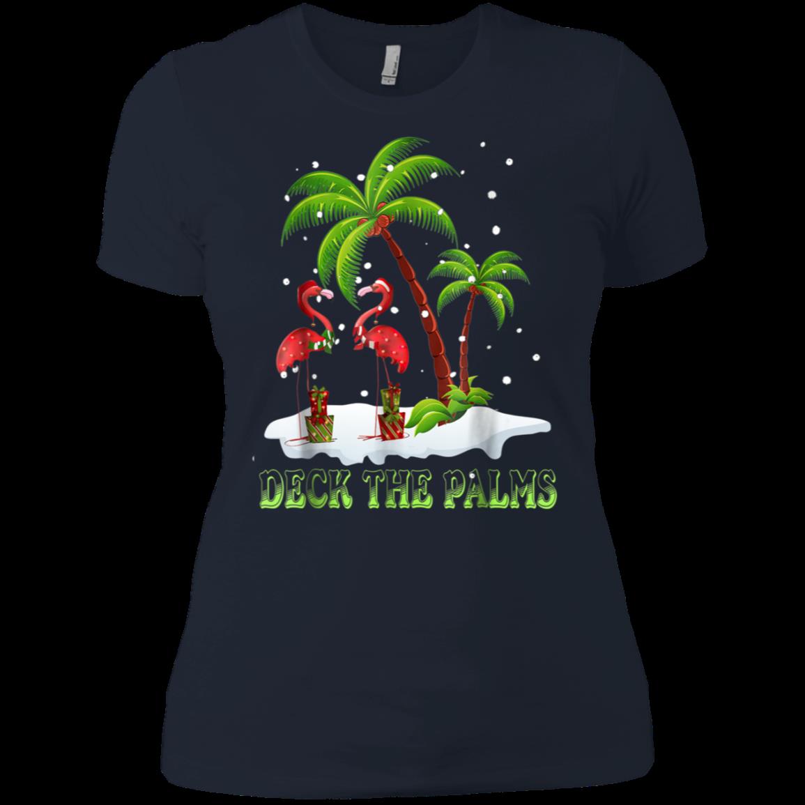Deck The Palms Merry Flamingo Christmas Shirt Ladies Boyfriend Shirt 1 » Cool Gifts for You - Mfamilygift Deck The Palms Merry Flamingo Christmas Shirt Ladies Boyfriend Shirt 1