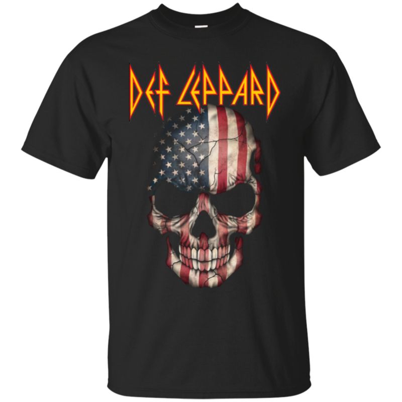 Def Leppard Usa Flag Shirts
