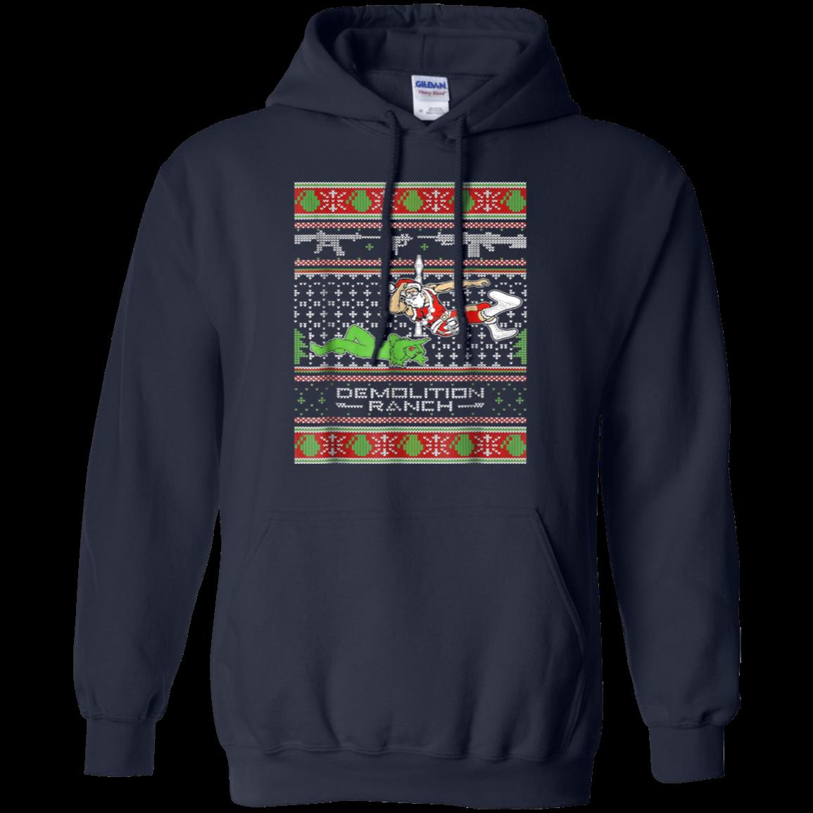 Demolition Funny Ugly Christmas Holiday Hoodie 1 » Cool Gifts for You - Mfamilygift Demolition Funny Ugly Christmas Holiday Hoodie 1