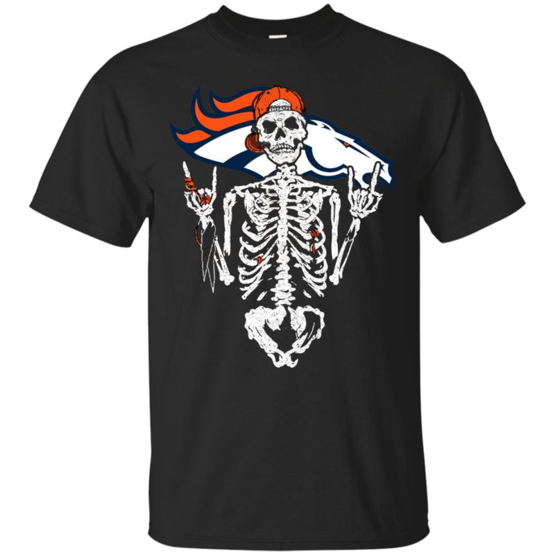 Denver Broncos Skeleton Halloween Shirts