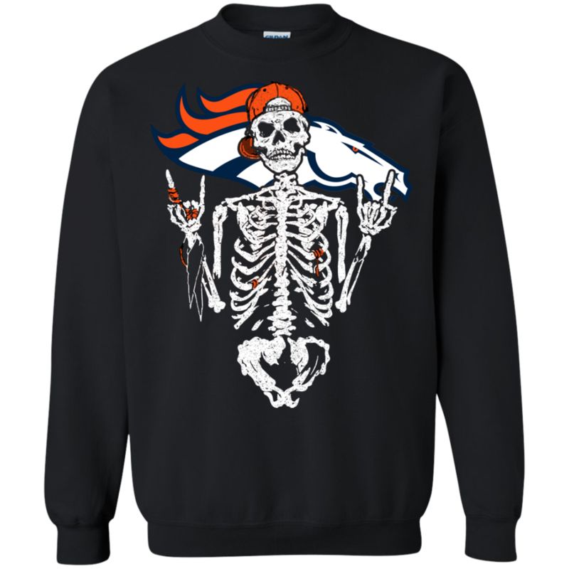 Denver Broncos Skeleton Halloween Shirts 3 » Cool Gifts for You - Mfamilygift Denver Broncos Skeleton Halloween Shirts 3
