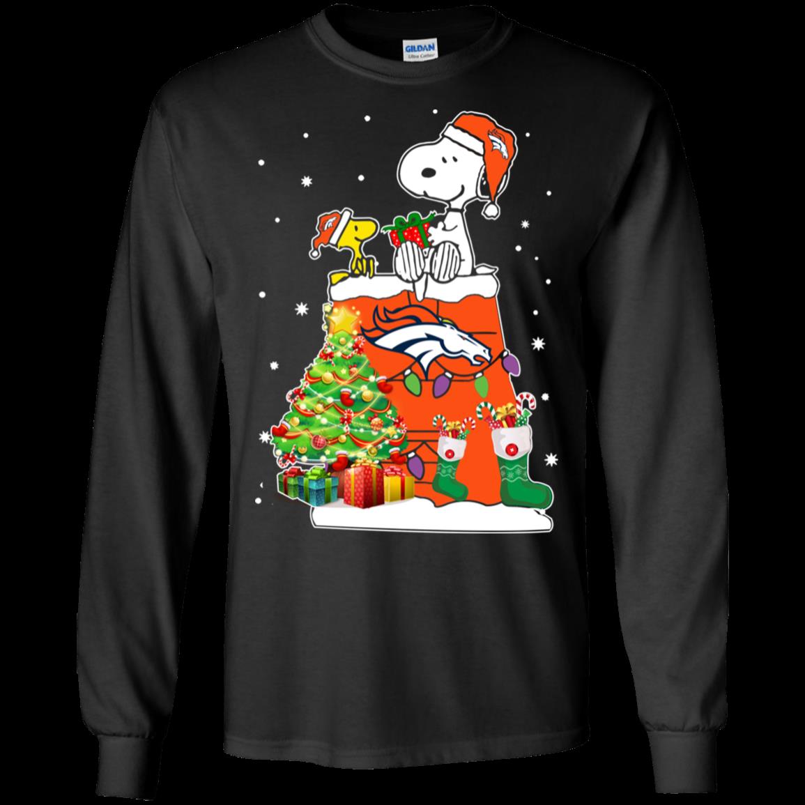 Denver Broncos Snoopy & Woodstock Christmas Shirt Ultra Cotton Shirt Denver Broncos Snoopy & Woodstock Christmas Shirt Ultra Cotton Shirt