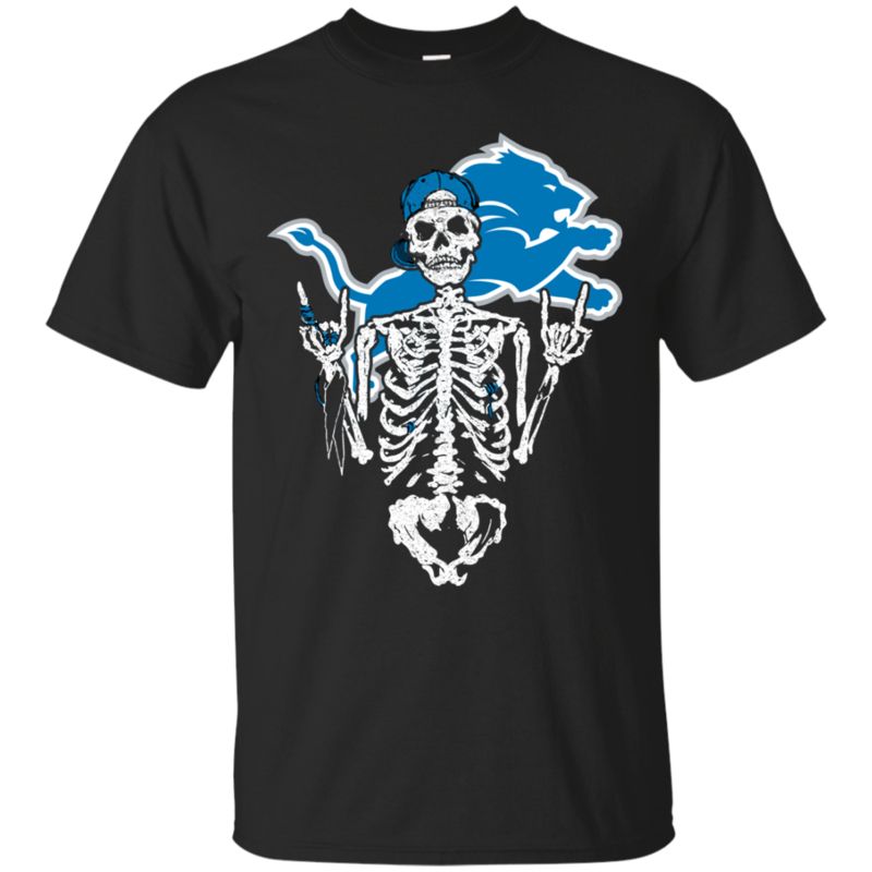 Detroit Lions Skeleton Halloween Shirts