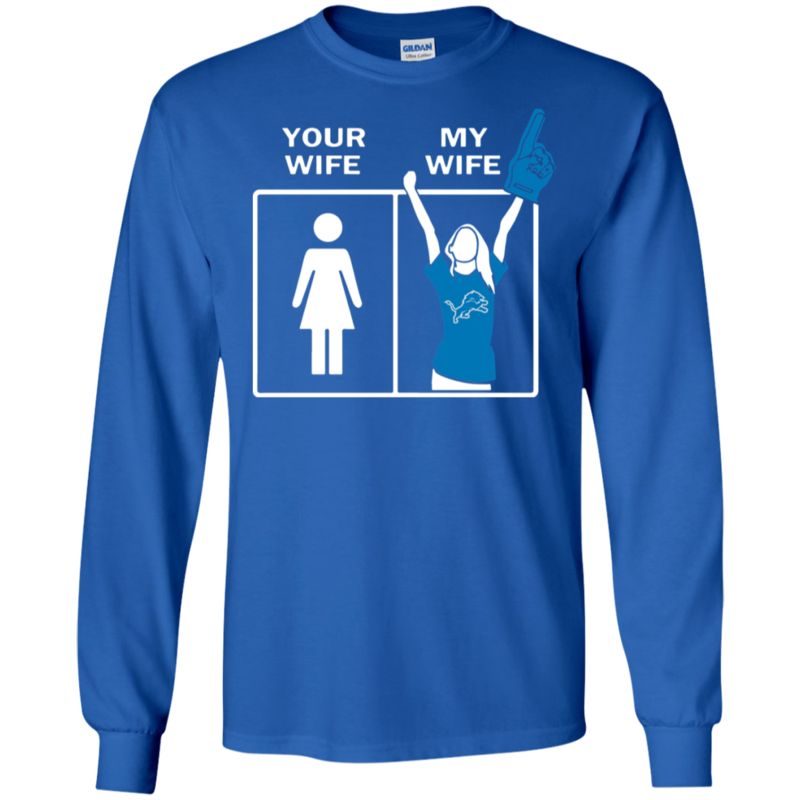 Detroit Lions Wife Husband Shirts Your Wife My Wife 3 » Cool Gifts for You - Mfamilygift Detroit Lions Wife Husband Shirts Your Wife My Wife 3