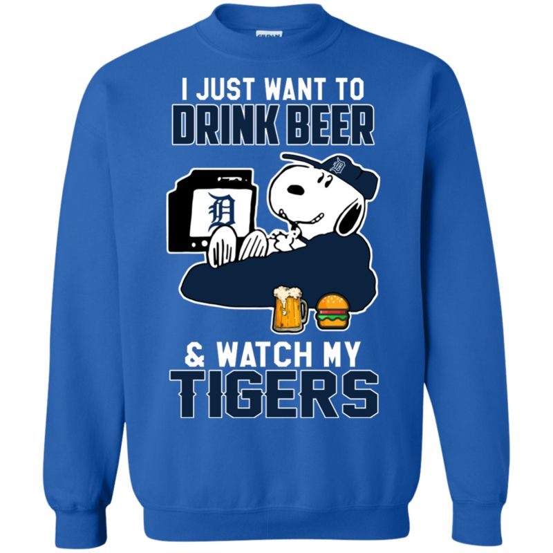 Detroit Tigers Snoopy Shirts Just Want To Drink Beer & Watch 2 » Cool Gifts for You - Mfamilygift Detroit Tigers Snoopy Shirts Just Want To Drink Beer & Watch 2